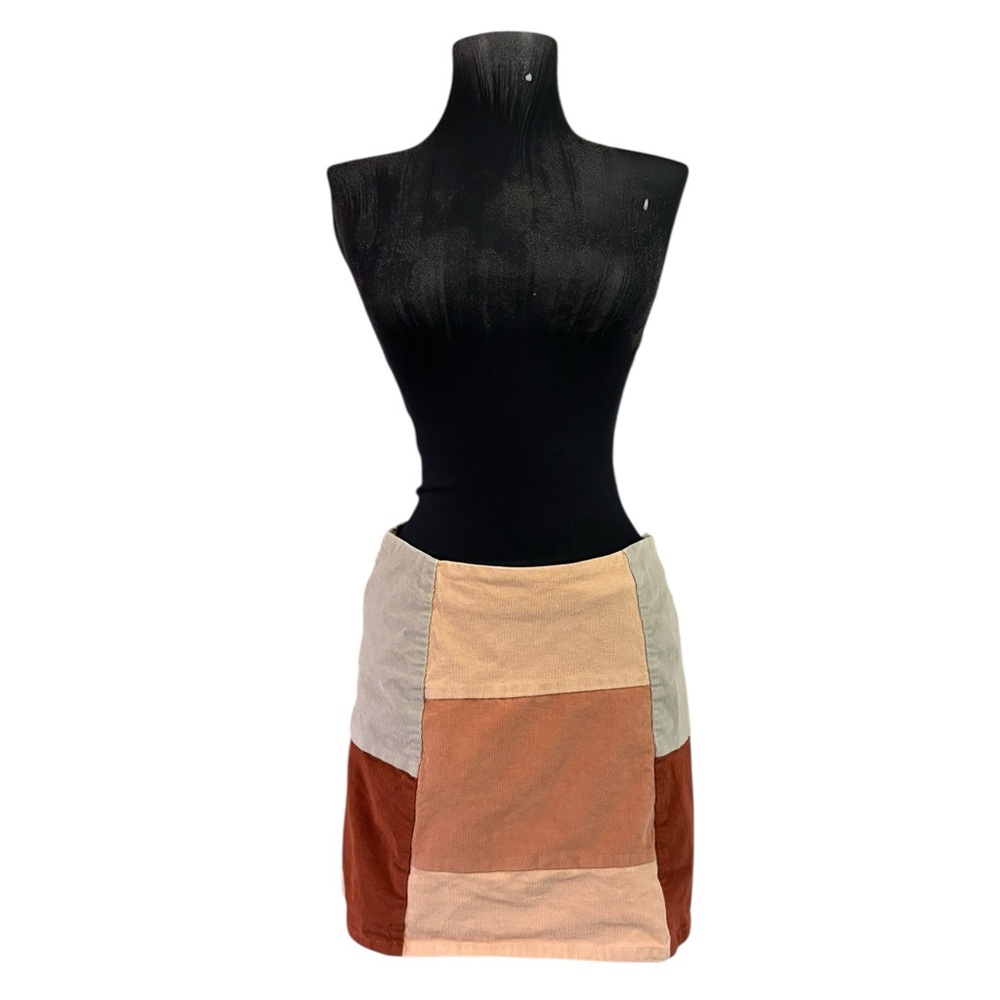 Le Lis Multicolor Patchwork Mini Skirt - image 5